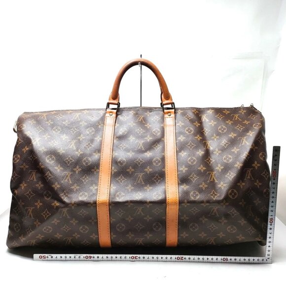 Louis Vuitton LV Boston Bag Keepall Bandouliere 60 Brown Monogram 599-051925 - Picture 2 of 9